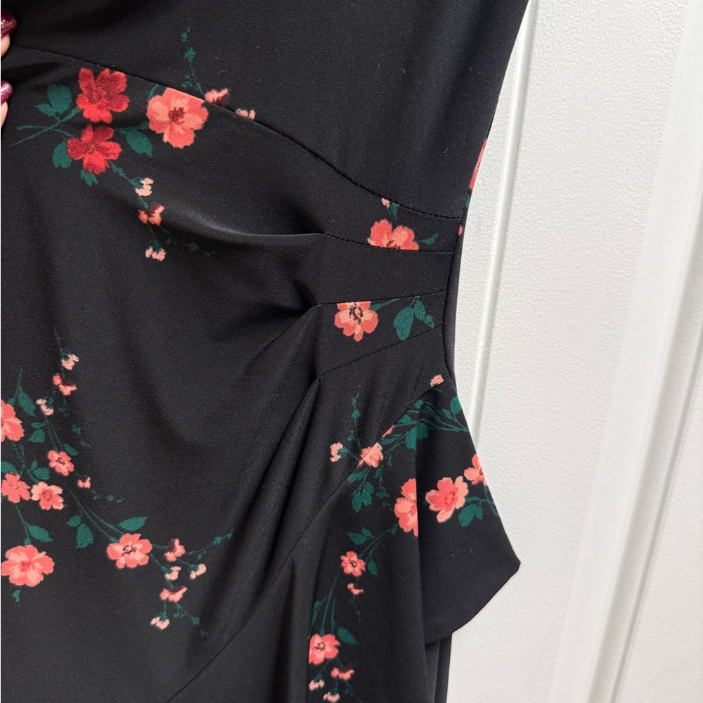 Lauren Ralph Lauren Cleora floral faux-wrap dress Size 2, Worn Once perfect cond - Picture 3 of 15